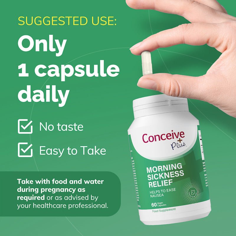 Morning Sickness Relief - Female fertility vitamins - Conceive Plus® UK