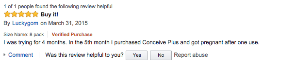 "Buy it!" - Conceive Plus Success Story - Conceive Plus® UK