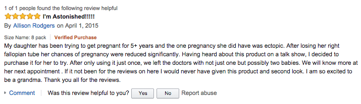 My daughter has been trying to get pregnant... "I'm Astonished!!!!!" - Conceive Plus® UK