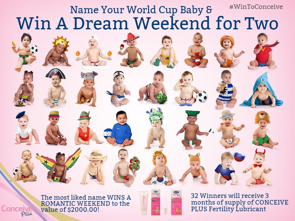 Name The Conceive Plus World Cup Babies and WIN! - Conceive Plus® UK