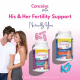 His + Hers Fertility Support - Male and Female Fertility vitamins - Conceive Plus® UK
