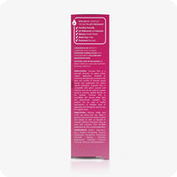 Max Fertility Lubricant Bundle featuring side box showing key features, usage directions, and ingredients of Conceive Plus 75ml tube. Pink box has white branding and writing.