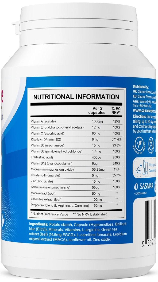 Men’s Fertility Support - Male fertility vitamins - Conceive Plus® UK