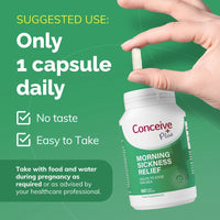 Morning Sickness Relief - Female fertility vitamins - Conceive Plus® UK