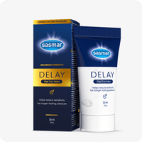 Sasmar Delay Gel - Lubricant for men - Conceive Plus® UK