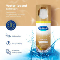Sasmar Vanilla Flavor Personal Lubricant - Lubricant - Conceive Plus® UK