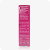 TRY ME SIZE Fertility Lubricant Bundle featuring image of side panel of 30ml box showing ingredients, usage directions, and product benefits. Pink box white text.